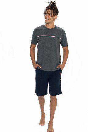 ست لباس راحتی طوسی مردانه چاپی U.S. Polo Assn. - کد 899146338
