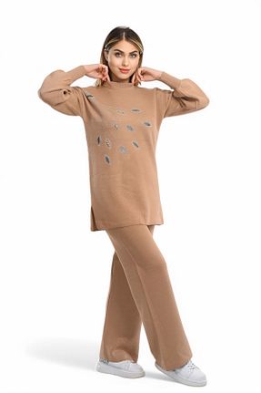 ست بالاتنه و پائین تنه حجاب بژ زنانه رگولار NEWCO - کد 899129731