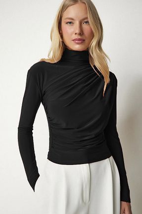 بلوز مشکی زنانه ساده VODENS - کد 899155848
