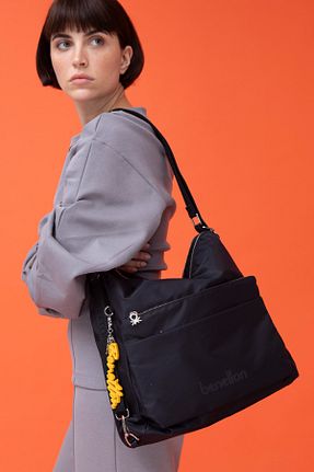 کیف دوشی مشکی زنانه United Colors of Benetton - کد 899150208