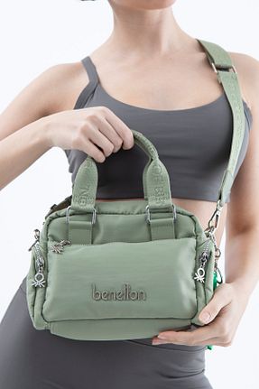 کیف دوشی سبز زنانه United Colors of Benetton - کد 899151949