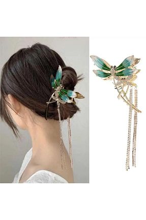 گیره سر سبز زنانه مودال Pelin Aksesuar - کد 834005556