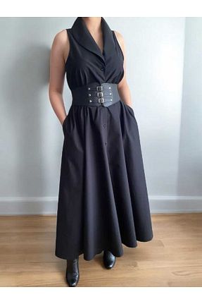 لباس مشکی زنانه بافتنی FK PYNAPPEL - کد 899150807