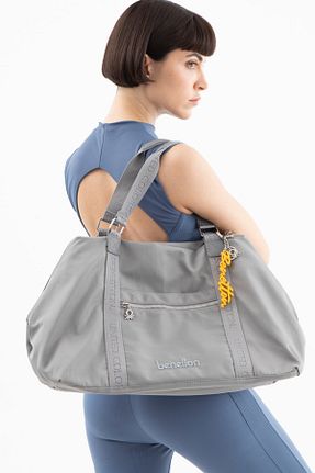 کیف دوشی طوسی زنانه United Colors of Benetton - کد 899154833