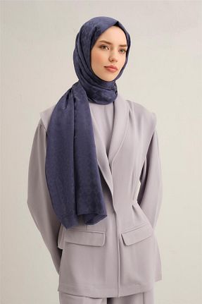 شال سرمه ای زنانه ابریشم Armine - کد 898689718