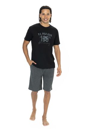ست لباس راحتی مشکی مردانه پنبه ای U.S. Polo Assn. - کد 899150124