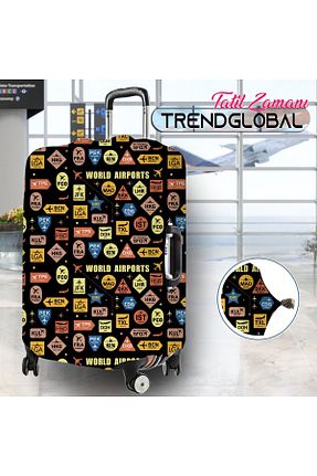کاور چمدان سرمه ای ابعاد بزرگ Trendglobal - کد 817180139