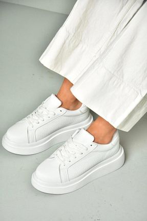 کفش اسنیکر سفید زنانه بند دار Fox Shoes - کد 899172149