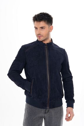کاپشن سرمه ای مردانه رگولار Metins Leather - کد 899162596