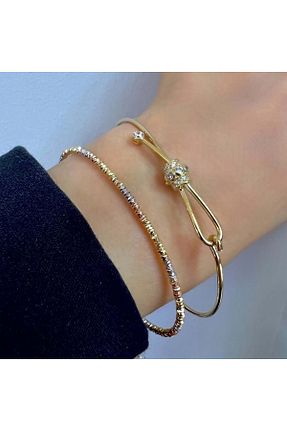 دستبند طلا زرد زنانه 14 عیار byBurak GOLD - کد 899933789