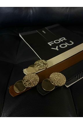 کمربند رنگی زنانه چرم مصنوعی Fiori - کد 899180230