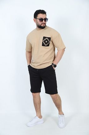 ست کرمکن اسپرت بژ مردانه پنبه پلی استر Louis Park - کد 899960199