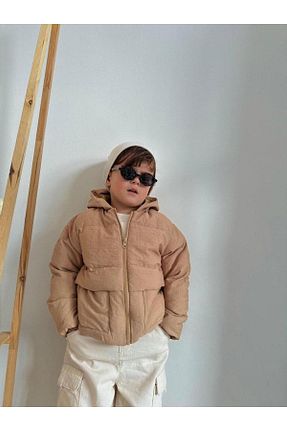 کاپشن قهوه ای بچه گانه گشاد ELONKİDS - کد 899969141