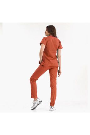 ست بالاتنه و پائین تنه قرمز زنانه بافتنی ÇİZGİ - کد 899175011