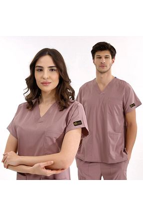 ست بالاتنه و پائین تنه صورتی زنانه بافتنی ÇİZGİ - کد 899175638