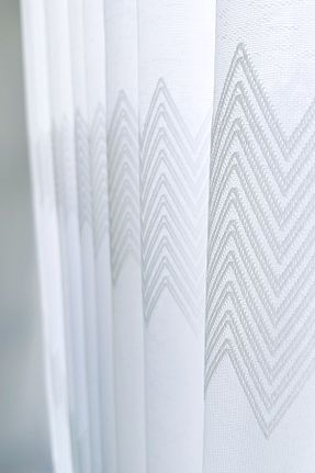 پرده توری سفید ریل دار Brillant - کد 899177309