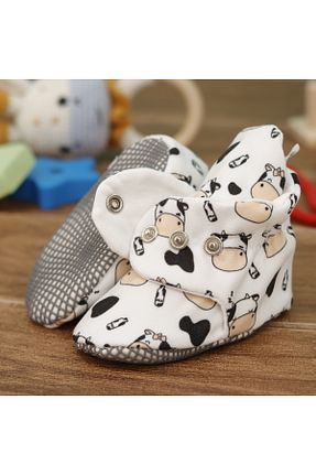 بوت خانگی سفید بچه گانه پارچه ای Ella Bonna - کد 117450008
