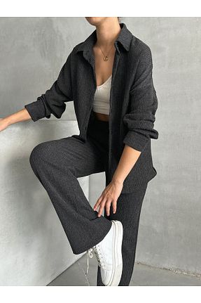 ست بالاتنه و پائین تنه مشکی زنانه بافتنی BEJNA - کد 853554347