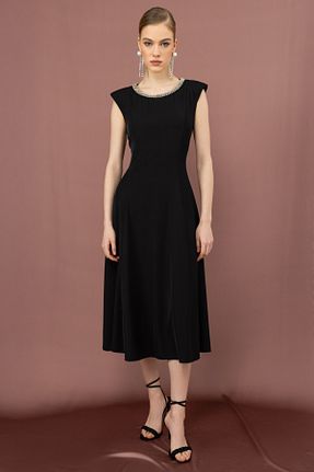 لباس مجلسی و فارغ التحصیلی مشکی زنانه پلی استر Ekol - کد 899193982