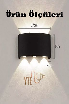 چراغ دیواری مشکی YTE - کد 899209756
