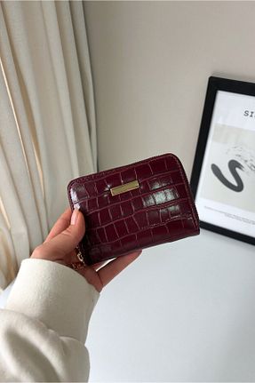 کیف پول زرشکی زنانه سایز متوسط Yuka Atelier - کد 899216647