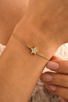دستبند طلا زرد زنانه 14 عیار Sefa Gold - کد 900029106