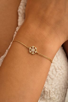 دستبند طلا رنگی زنانه 14 عیار Sefa Gold - کد 901688350
