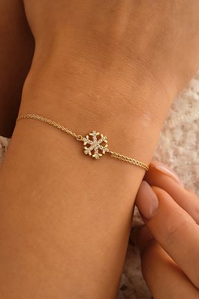 دستبند طلا رنگی زنانه 14 عیار Sefa Gold - کد 901688350
