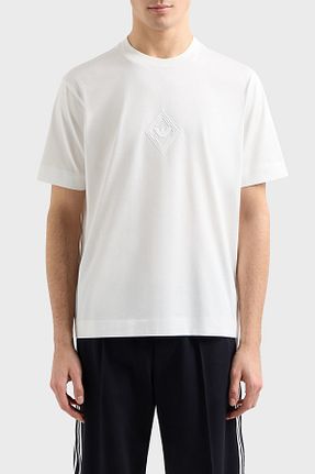تیشرت سفید مردانه رگولار Emporio Armani - کد 900040621