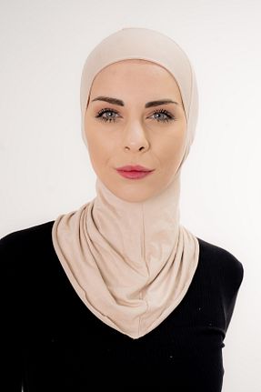 کلاه شنای حجاب بژ زنانه Şalcenneti.com - کد 899241948