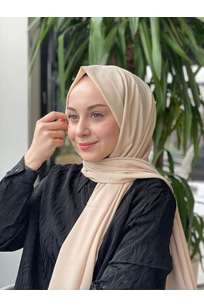 شال بژ زنانه Medine İpeği Sima - کد 735230217
