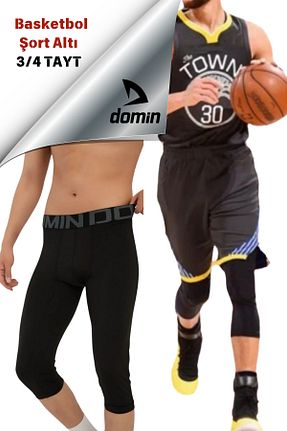 ساق شلواری اسپرت مشکی مردانه 3/4 Boy DOMİN SPOR - کد 819603803