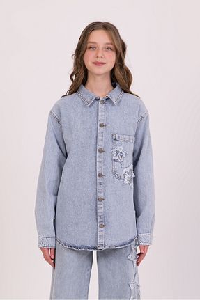 پیراهن آبی بچه گانه رگولار DMB BOYS & GIRLS - کد 898894507