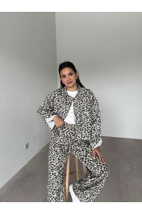 ست بالاتنه و پائین تنه طوسی زنانه بافت Bade Butik - کد 850022289