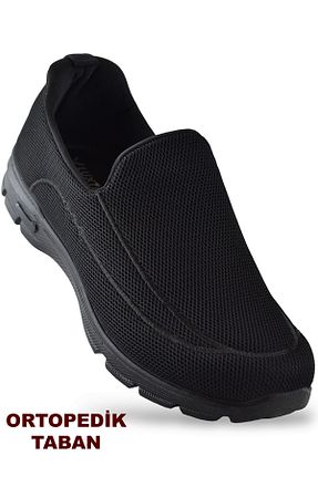 کفش پیاده روی مشکی مردانه چرم مصنوعی ISPARTALILAR - کد 801226734