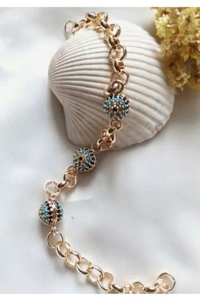 دستبند جواهر طلائی زنانه زیرکن ANKA Accessories - کد 844336007
