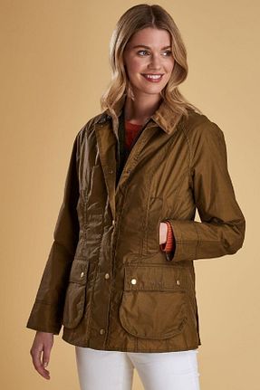 کاپشن بژ زنانه پارکا Barbour - کد 289845158