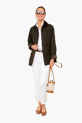 کاپشن خاکی زنانه پارکا Barbour - کد 49123513