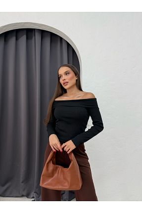 بلوز مشکی زنانه ساده RESSHO - کد 899273147