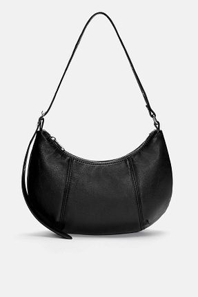 کیف دوشی مشکی زنانه پلی اورتان Pull & Bear - کد 899292838