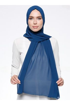 شال آبی زنانه شیفون Differenza - کد 899278264