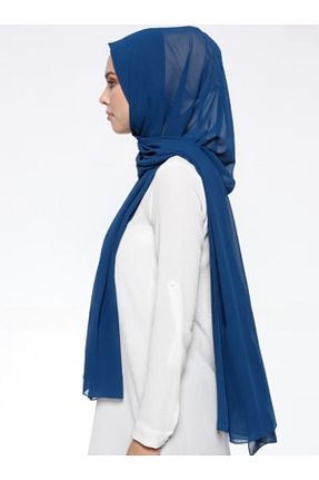 شال آبی زنانه شیفون Differenza - کد 899278264