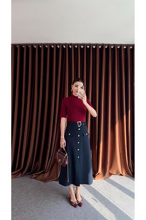 دامن رنگی زنانه مخلوط پلی استر HAZELANNA - کد 899299552