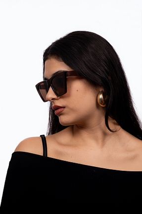 عینک آفتابی قهوه ای زنانه 50 PROTCO - کد 892644733