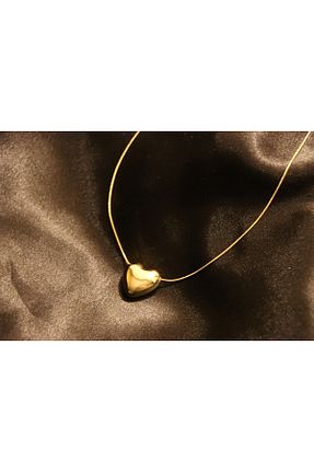 گردنبند استیل ( فولاد ) زرد زنانه استیل ضد زنگ STELL - کد 899301862