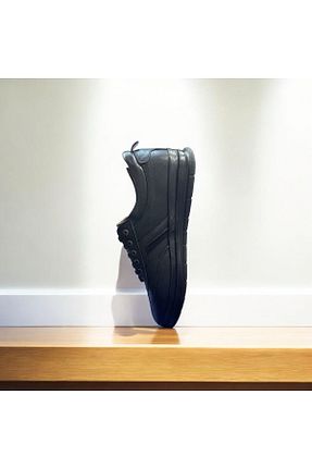 کفش اسنیکر مشکی مردانه چرم اصل Greyybull Shoes - کد 899299154