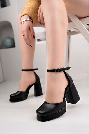کفش پاشنه بلند کلاسیک مشکی زنانه چرم مصنوعی NOBLE TREAD SHOES - کد 899298871