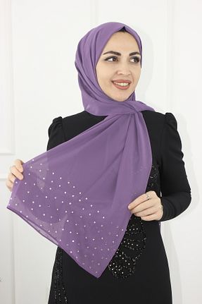 روسری آبی شیفون Modabanuda - کد 899302610