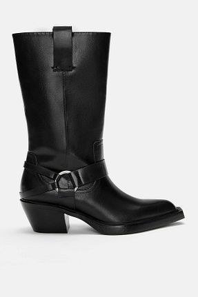 چکمه مشکی زنانه پلی اورتان Pull & Bear - کد 899295372