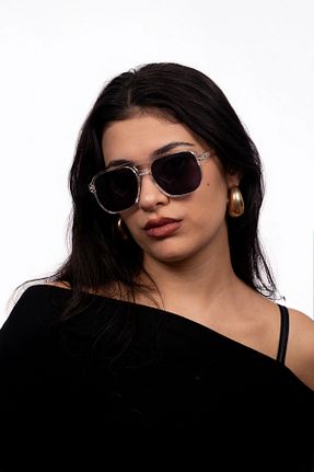 عینک آفتابی سفید زنانه 50 PROTCO - کد 892646017